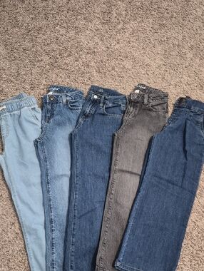 Girls Jeans--5 Pair Size 8